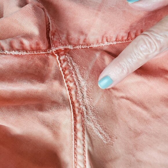 ANTONY MORATO Krop Loose Tapered Leg Pink Peach 100% Cotton Jeans US 32 - Picture 13 of 16